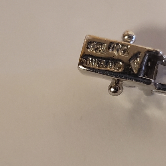 Tennis Bracelet 925 silver, platinum clad, Epiphany round brilliant, princess - Picture 4 of 9